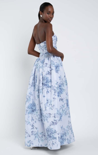 Jenny Yoo Scarlet Print - 12629 - Jenny Yoo Bridesmaid $1 default Peony Whisper Blue Multi thumbnail