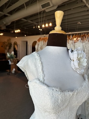 Always Elegant Bridal CS6 Floral and Lace Cap Sleeves #0 default Ivory picture