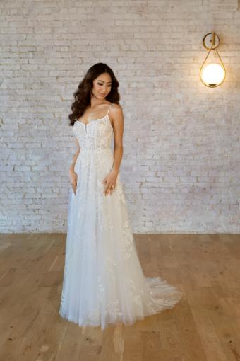 Stella York 7447 #1 (IVIV-PL) Ivory Lace & Tulle ov Ivory Gown w Porcelain Tulle Plunge thumbnail