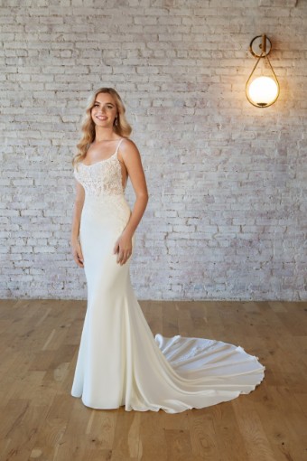 Stella York 7531 #5 (PI-PL) Pure Ivory Gown w Porcelain Tulle Illusion thumbnail