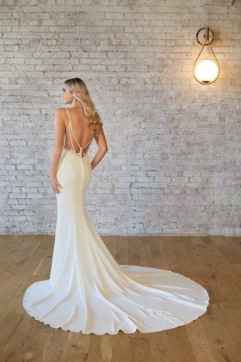 Stella York 7531 #6 (PI-PL) Pure Ivory Gown w Porcelain Tulle Illusion thumbnail