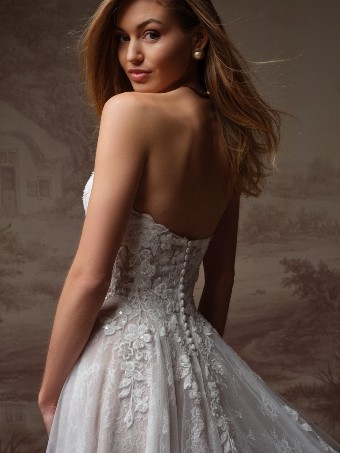 Maggie Sottero F6MB135A01 $5 All Ivory (gown with Ivory Illusion) thumbnail
