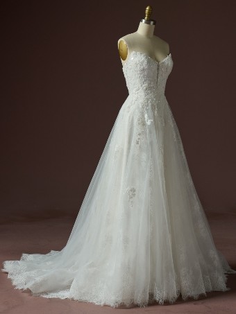 Maggie Sottero F6MB135A01 $10 All Ivory (gown with Ivory Illusion) thumbnail