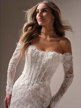 Maggie Sottero 25MB941A01 $3 All Ivory (gown with Ivory Illusion) thumbnail