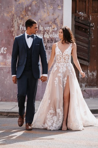 Allure Bridals 9956 $2 Mocha/Champagne/Ivory/Nude thumbnail