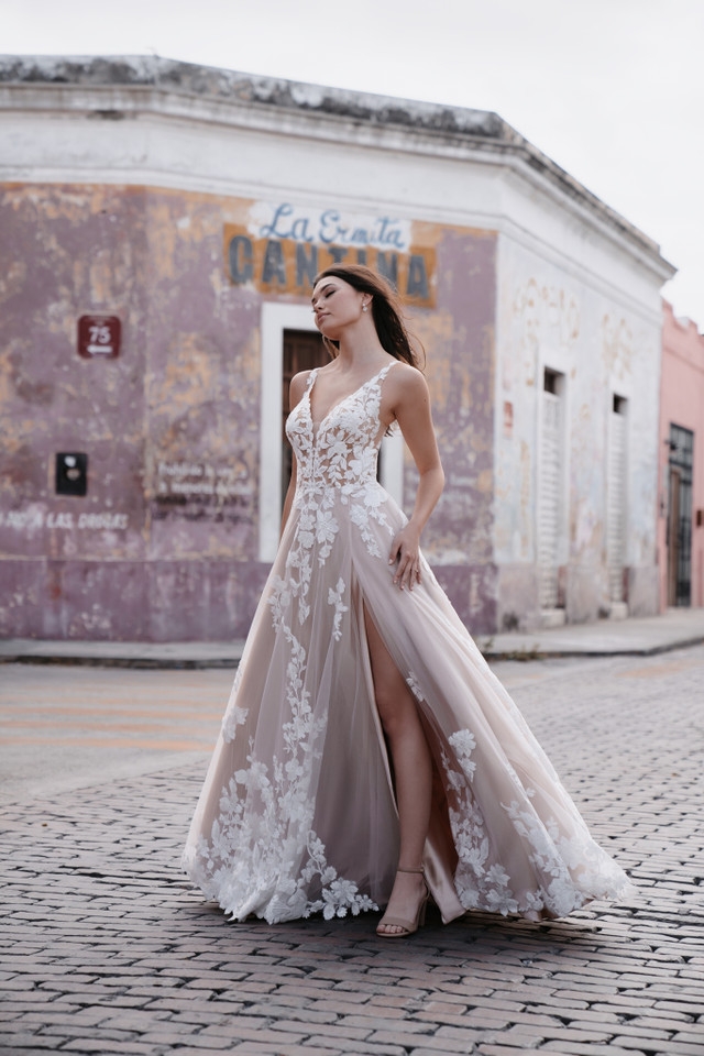 Allure Bridals 9956 #1 Mocha/Champagne/Ivory/Nude picture