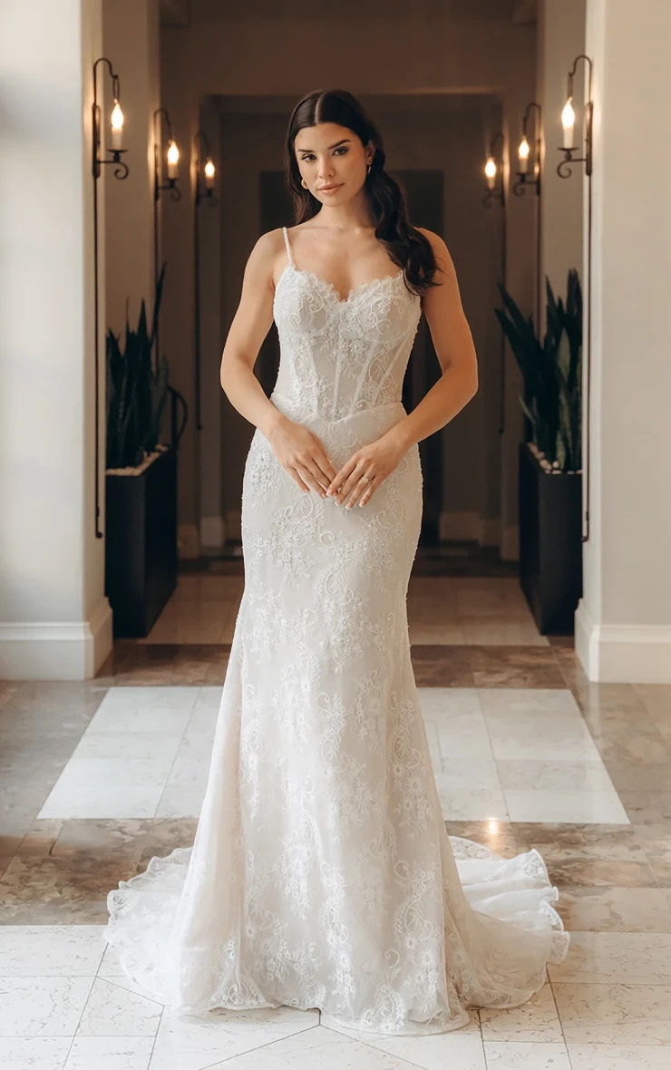 Stella York SY8122 #0 default (IV-IV) IVORY LACE OVER IVORY GOWN picture
