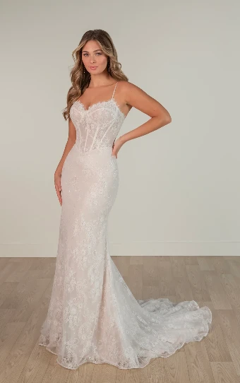 Stella York SY8122 $1 (IV-IV) IVORY LACE OVER IVORY GOWN thumbnail