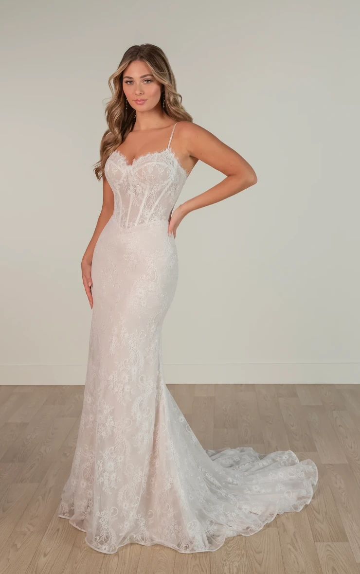 Stella York SY8122 #1 (IV-IV) IVORY LACE OVER IVORY GOWN picture