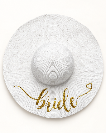 Faire Floppy Hat Bride $0 default White/Gold thumbnail