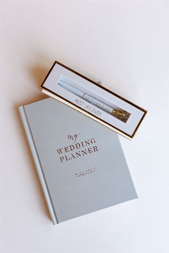 Faire My Wedding Planner, Grey + Rose Gold Foil $0 default thumbnail