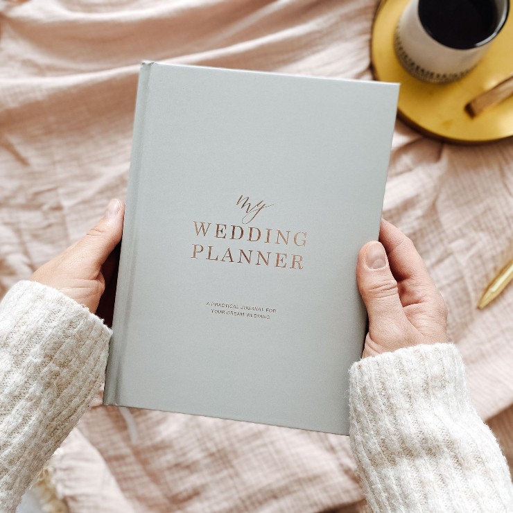 Faire My Wedding Planner, Grey + Rose Gold Foil #1 default picture