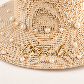 Faire "BRIDE" Pearl Hat - Faire $1 default thumbnail