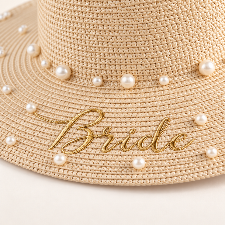 Faire "BRIDE" Pearl Hat - Faire #1 default picture