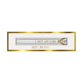 Santa Barbara Designs Boxed Gem Pen - Best Life Ever $0 default thumbnail