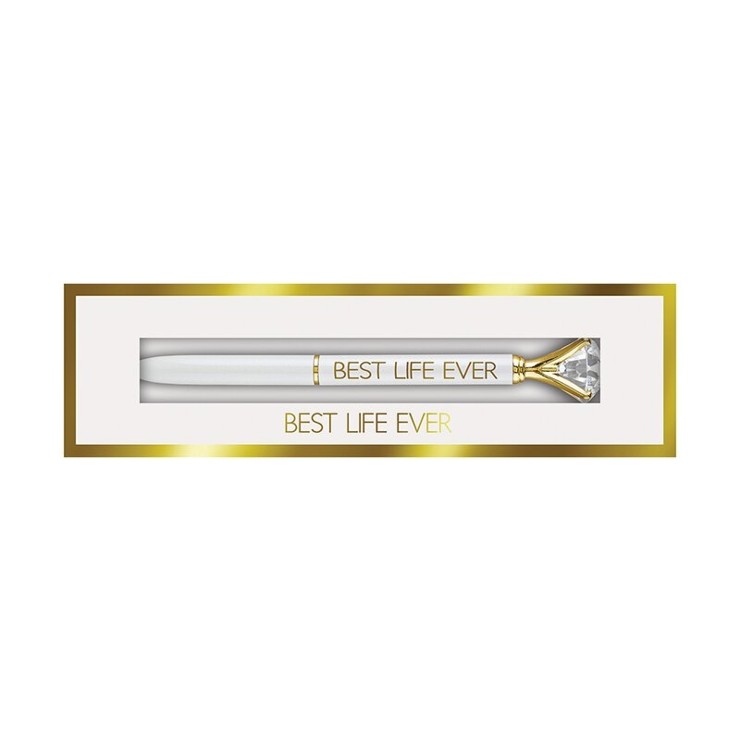 Santa Barbara Designs Boxed Gem Pen - Best Life Ever #0 default picture