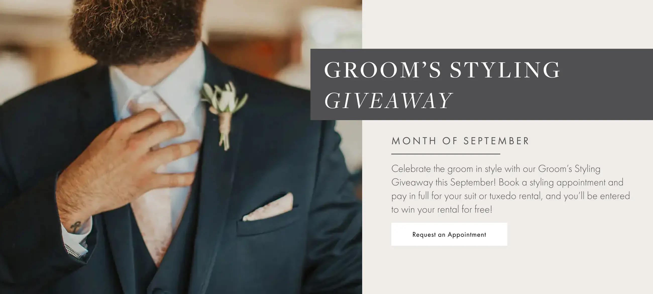 Groom styling giveaway at Always Elegant Bridal, Yuba