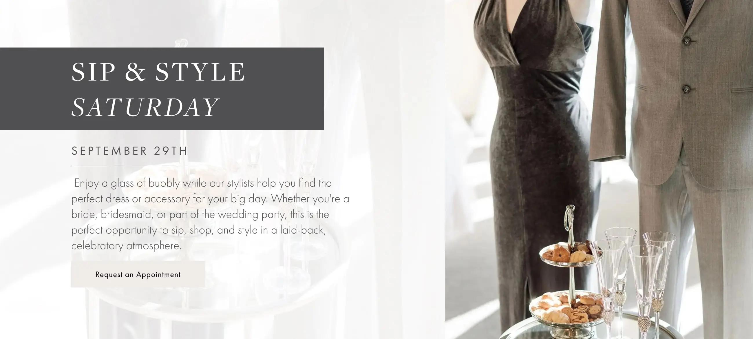 Sip & Style Saturday at Always Elegant Bridal, Yuba