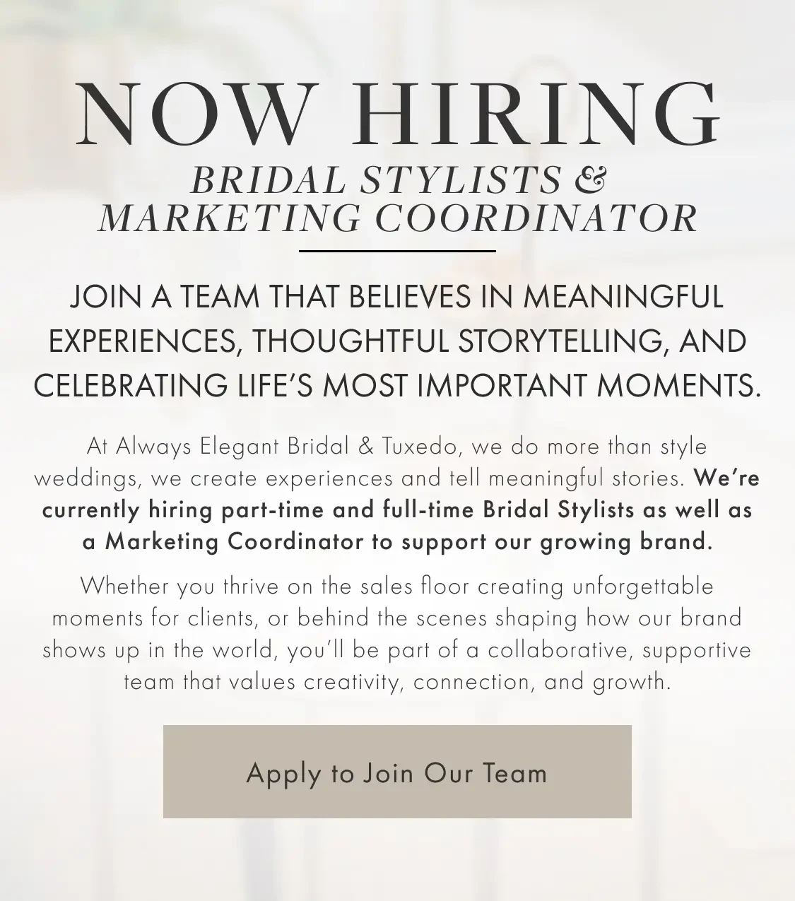 Now Hiring at AEB Yuba