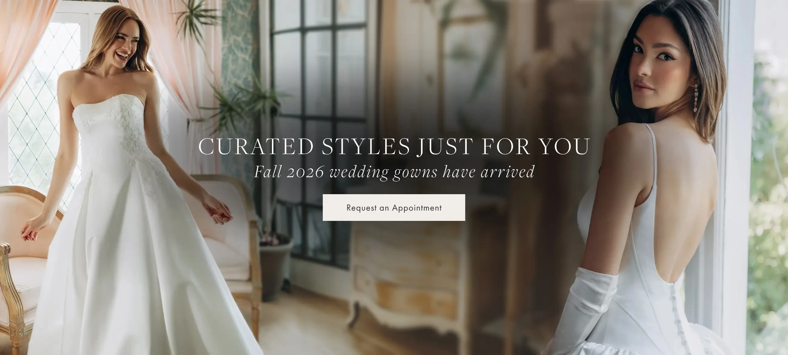 Fall 2026 wedding gowns at the Always Elegant Bridal Yuba