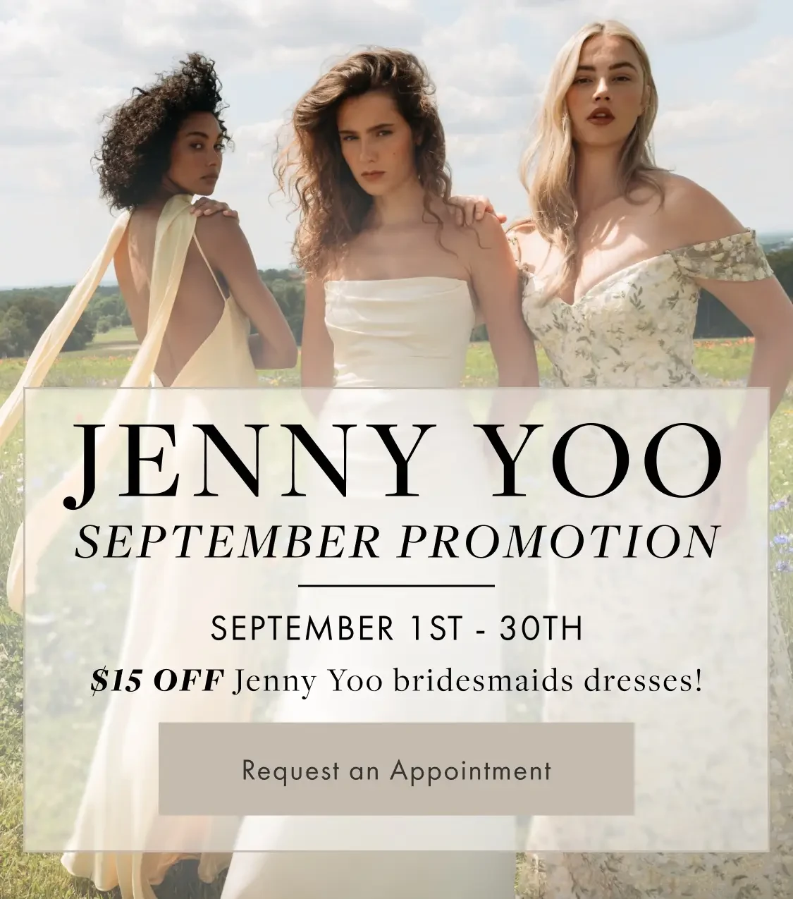 Jenny Yoo promotion at Always Elegant Bridal, Yuba City