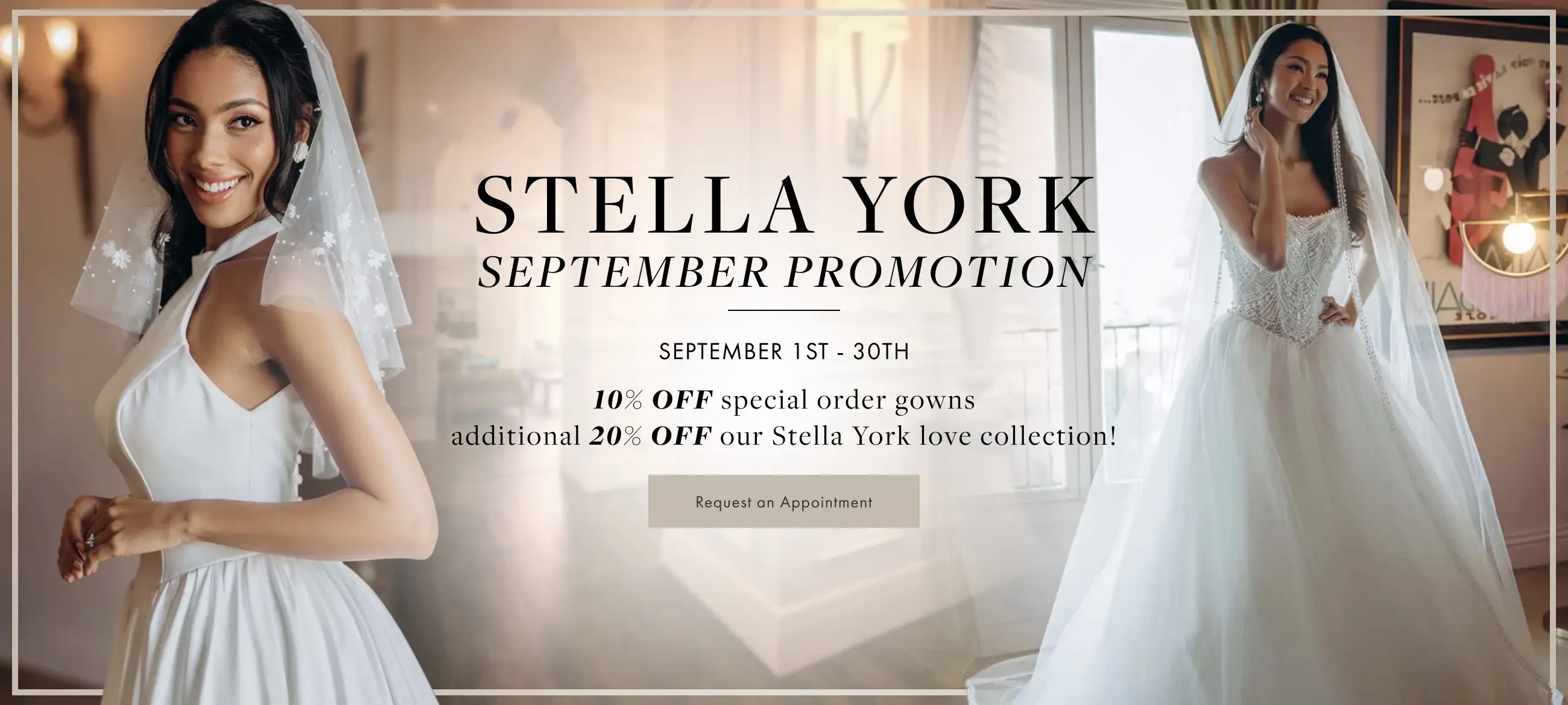 Stella York promotion at Always Elegant Bridal, Yuba City